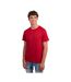 Mens Essential Cotton T-shirt True Red Jerzees-4