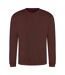 Sweat Adulte Marron Chocolat Awdis-1