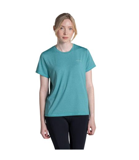 T-shirt Uni Manches Courtes Ellie Femme Turquoise Craghoppers