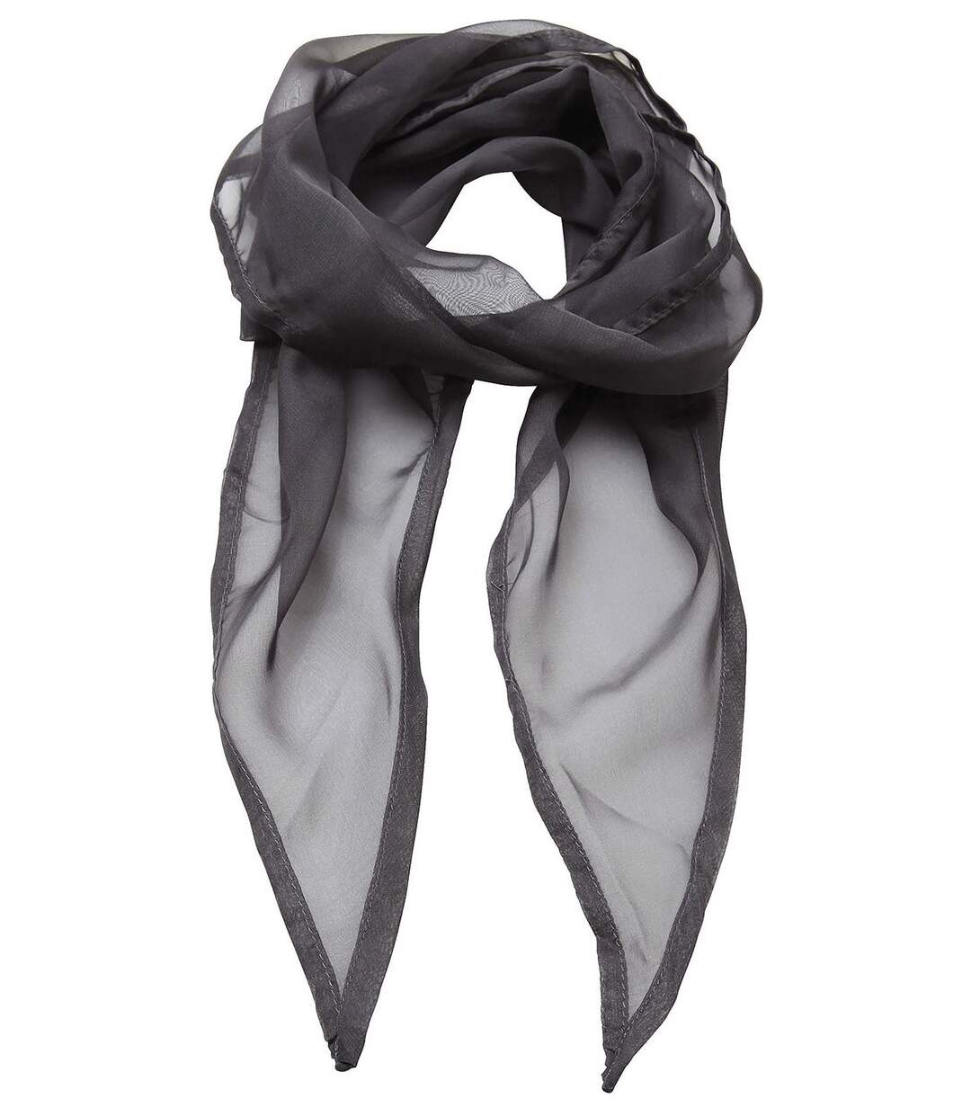 Foulard mousseline - PR740 - gris foncé-1