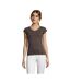 T-shirt Moon Femme Gris Foncé Uni SOLS-2
