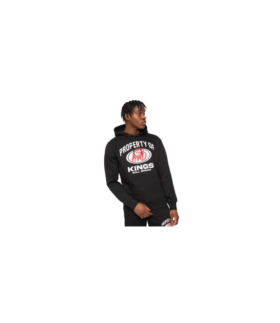 Mens Overhead Hoodie Black Kings Will Dream-1