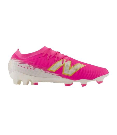 Mens Furon Team Fg V8 Firm Ground Football Boots Pink White New Balance