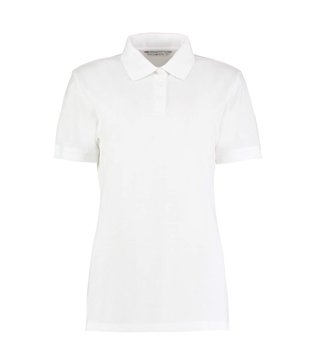 Polo à manches courtes  klassic superwash pour femme blanc Kustom Kit-1