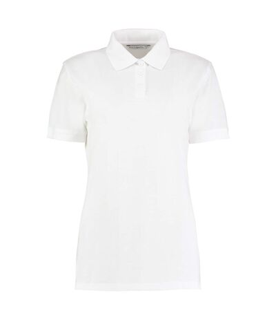 Polo à manches courtes  klassic superwash pour femme blanc Kustom Kit