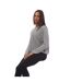 Womens/ladies c_faland boat neck jumper silver Boss-3