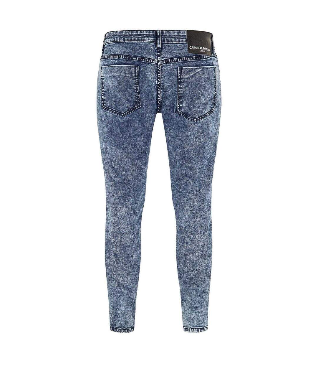 Womens/ladies Skinny Jeans Indigo Criminal Damage-2
