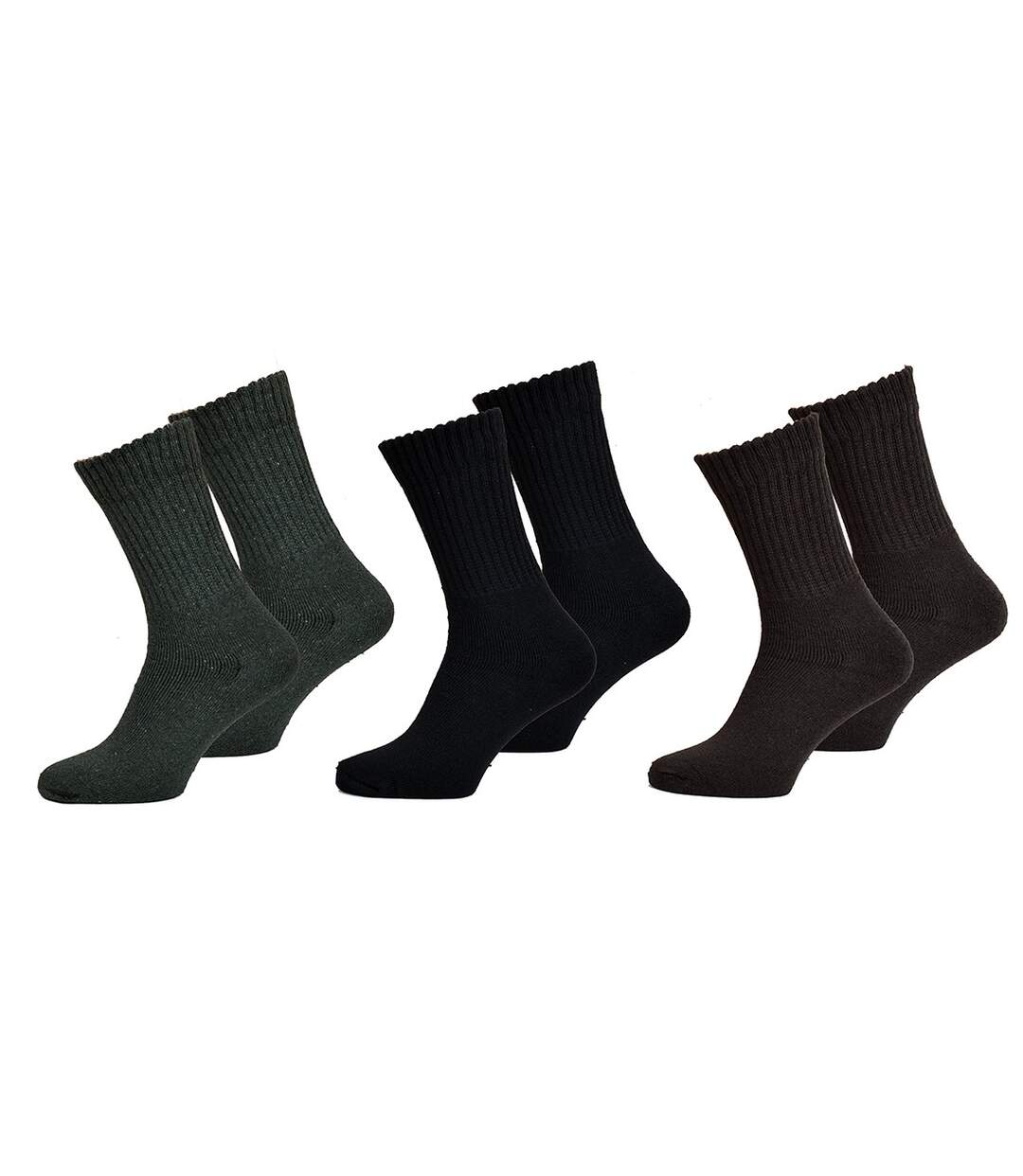 Chaussettes pour Homme Mi Saison Chaleur et Confort Pack de 3 Paires Tradition-1