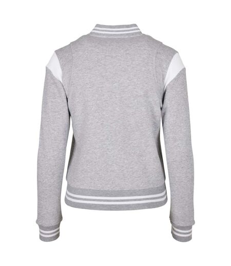 Veste De Survêtement College Femme Gris Blanc Urban Classics