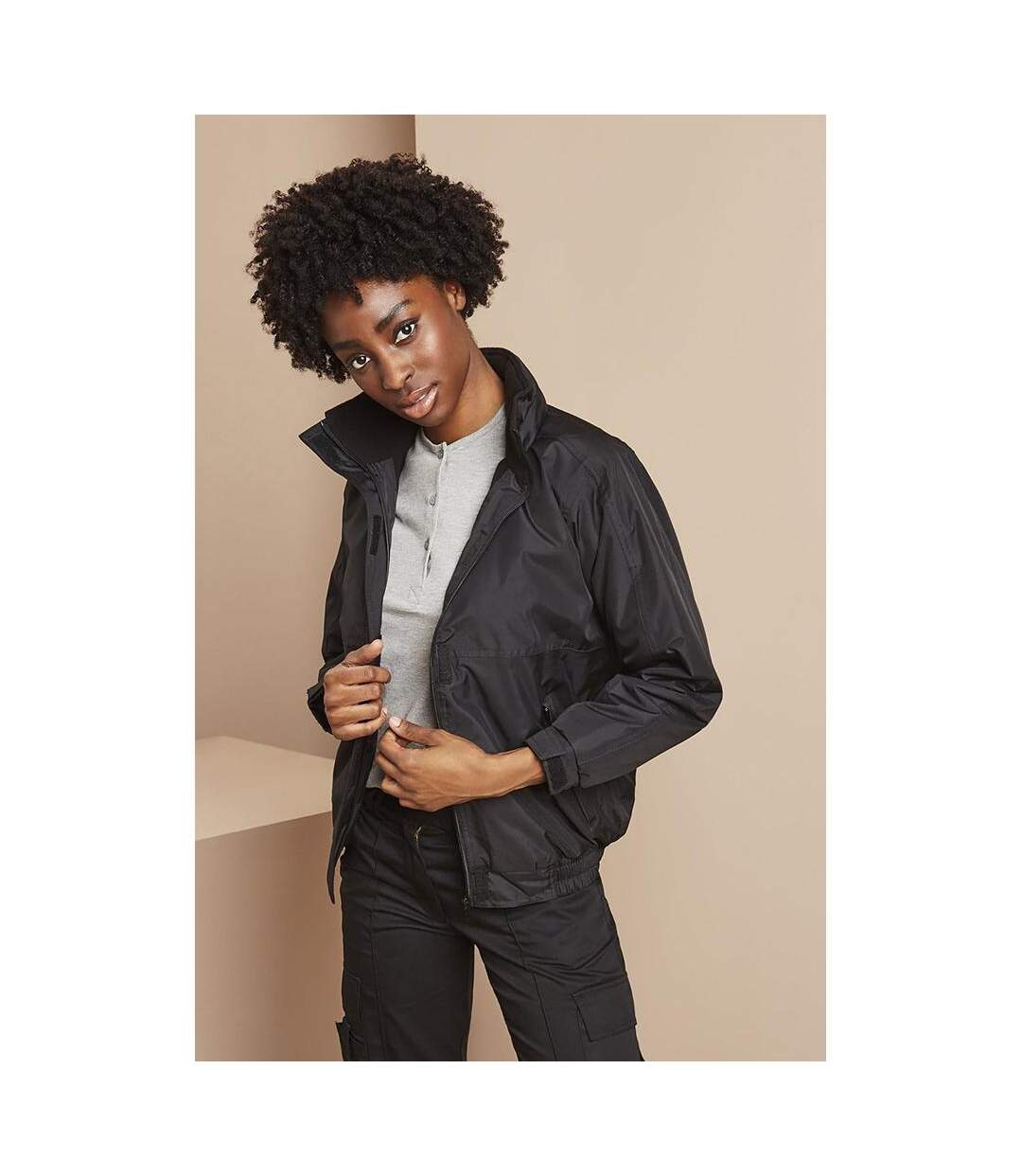 Core Veste Imperméable Femme Noir Result-1