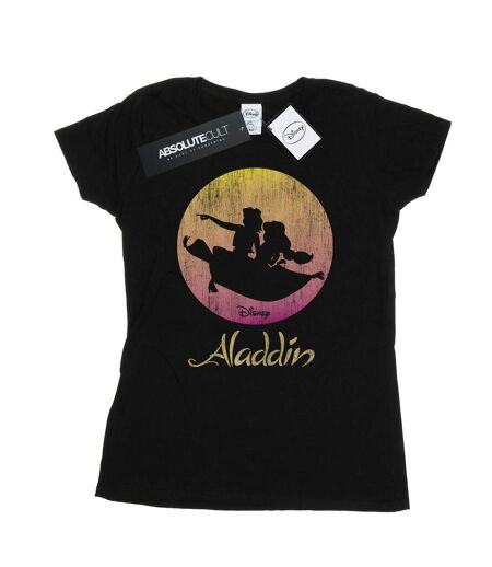 Disney - T-shirt ALADDIN FLYING SUNSET - Femme (Noir) - UTBI15587