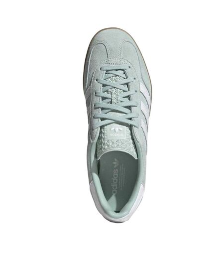 Womens/ladies Gazelle Suede Trainers Ash Green Adidas