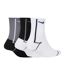 Pack Of 3  Unisex Adult Plus Trainer Socks  Grey Black White Nike-3