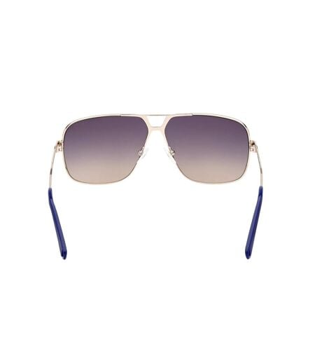 Lunettes De Soleil Motif/style Dégradé Homme Taille Unique Bleu Jaune Or Guess