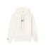 Womens/ladies Fleece Relaxed Fit Hoodie Cream Lacoste-1