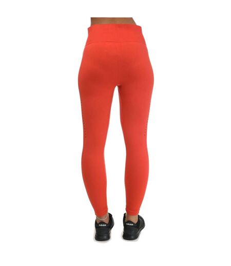 Womens/ladies Seamless Yoga 7/8 Leggings Red Adidas