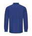 Mens pro piqué long-sleeved polo shirt royal blue PRO RTX