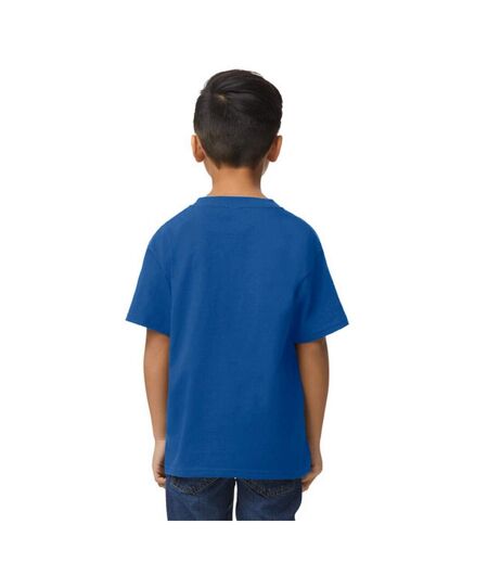 T-shirt softstyle enfant bleu roi Gildan