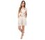 Short femme en coton mélangé FAUSTINE uni beige Coton Du Monde-1