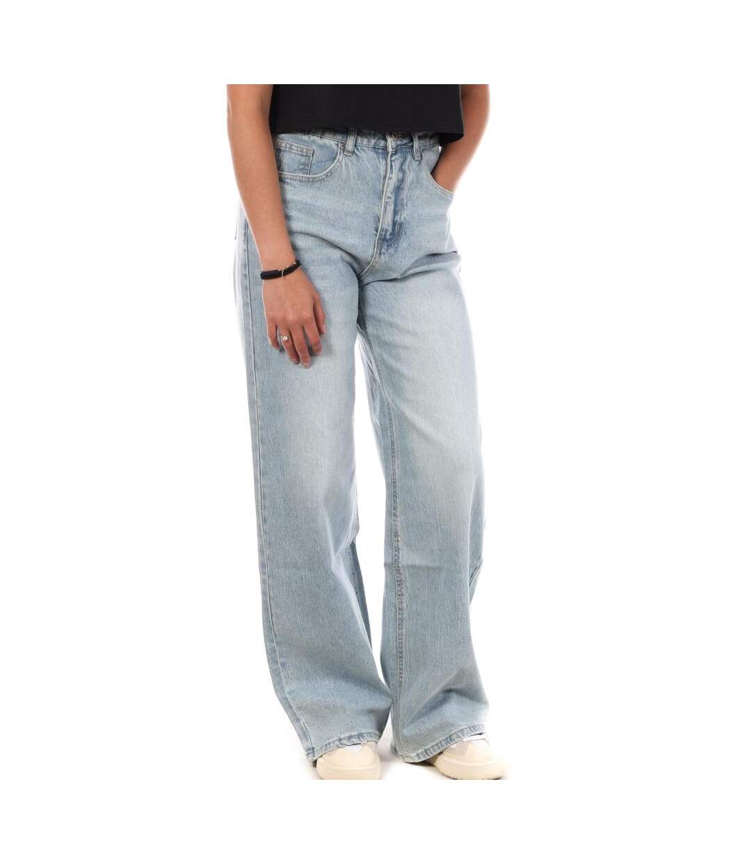 Jean loose bleu femme monday premium 3279 - l-1