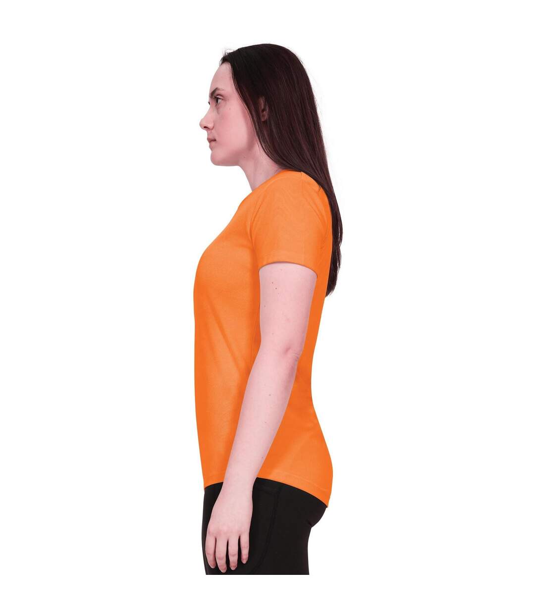 T-shirt original tech femme orange vif Casual Classics