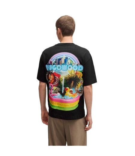 T-shirt Motif/style Imprimé Au Dos Duwood Homme Noir Hugo