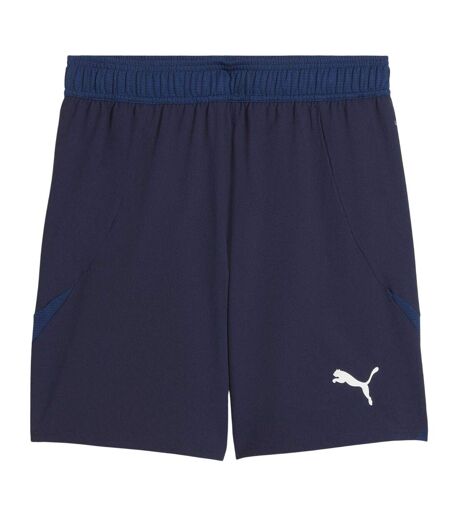 Mens Teamfinal Football Shorts Navy White Blue Puma