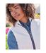 Womens/ladies Organic Cotton Fleece Gilet Cream WoolOvers-3