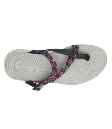 Hush Puppies Womens/Ladies Good Sandals (Black/Gray/Pink) - UTFS9098