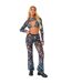 Pantalon Motif/style Imprimé Femme Bleu Missy Empire-1