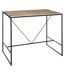 Table haute design industriel Edena - L. 115 x H. 98 cm - Noir-1