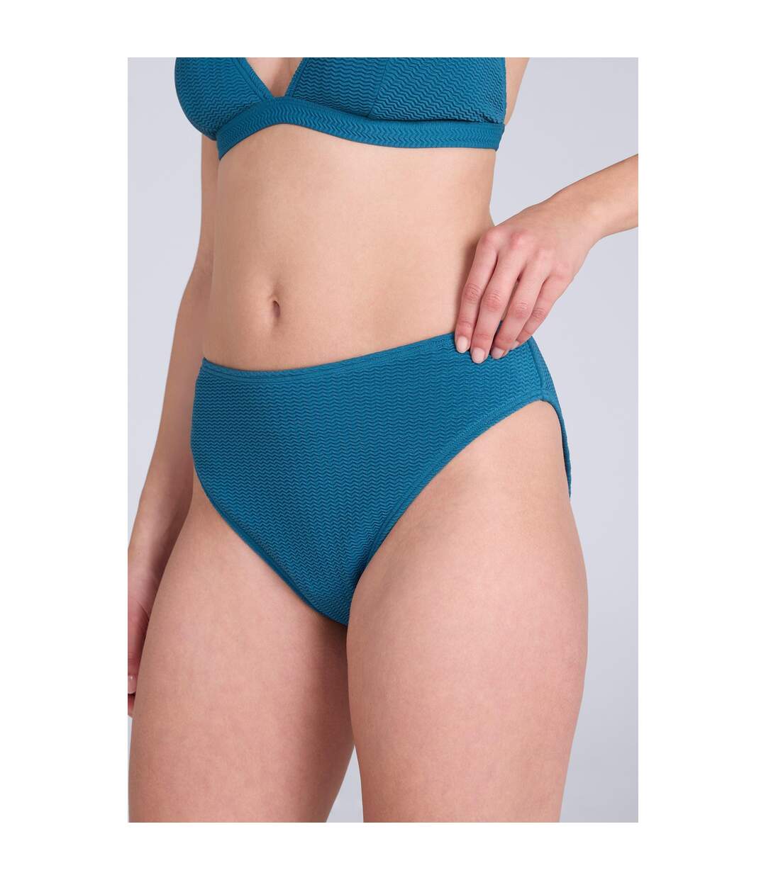 Bas De Maillot De Bain Femme Bleu Sarcelle Animal-1