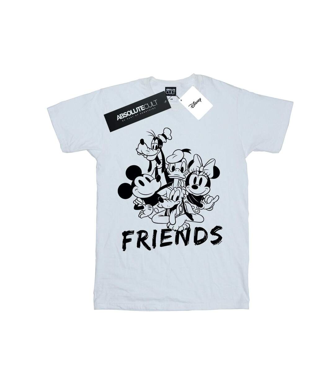 Disney Femme/Ladies - Mickey Mouse And Friends - T-shirt boyfriend en coton (Blanc) - UTBI37988-1
