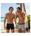 Quiksilver Pack de Boxers Homme Coton Stretch- Pack de 4-4