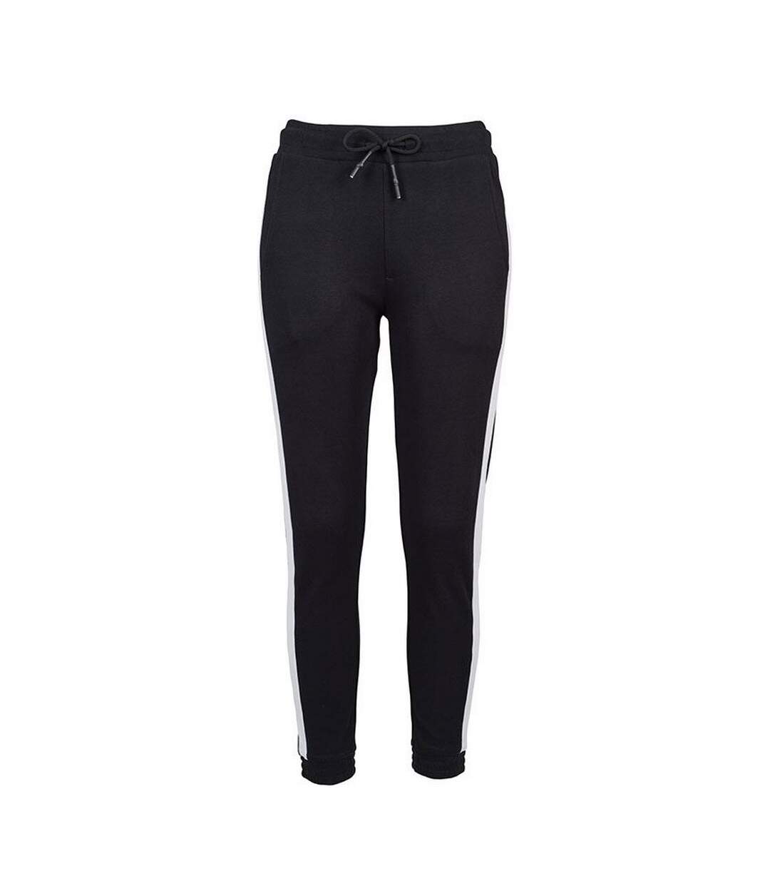 Pantalon de jogging femme noir / blanc Build Your Brand-1