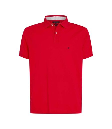 Polo Motif/style Logo Brodé Homme Rouge Primaire Tommy Hilfiger