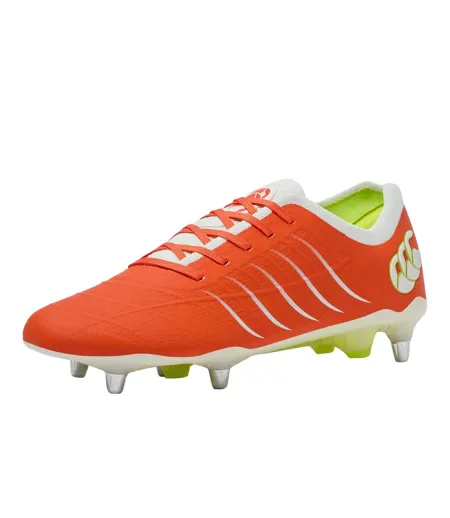 Mens Phoenix 2.0 Team Soft Ground Football Boots Orange White Canterbury
