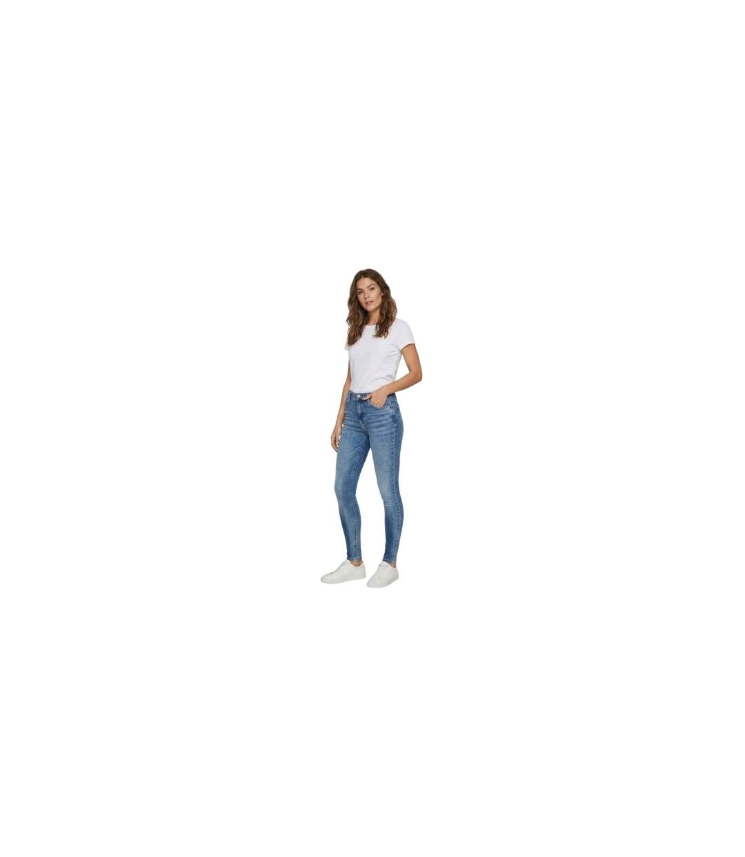 Womens/ladies Skinny Jeans Light Blue Vero Moda-1