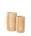 Lot de 2 Lanternes en Teck Myrtle 60cm Naturel-3