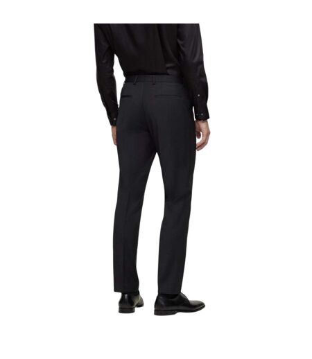 Mens Genius Straight Chinos Black Boss