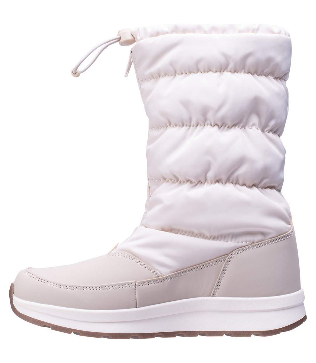 Womens/ladies Iggy Waterproof Snow Boots Beige White Iguana-2