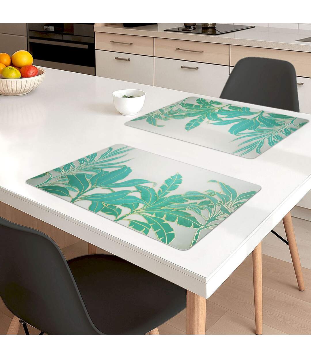Set de Table Imprimé Vayana 28x44cm Vert-3