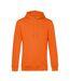 B&C Mens Organic Hooded Sweater (Pure Orange)