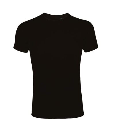 SOLS Mens Imperial Slim Fit Short Sleeve T-Shirt (Deep Black) - UTPC507