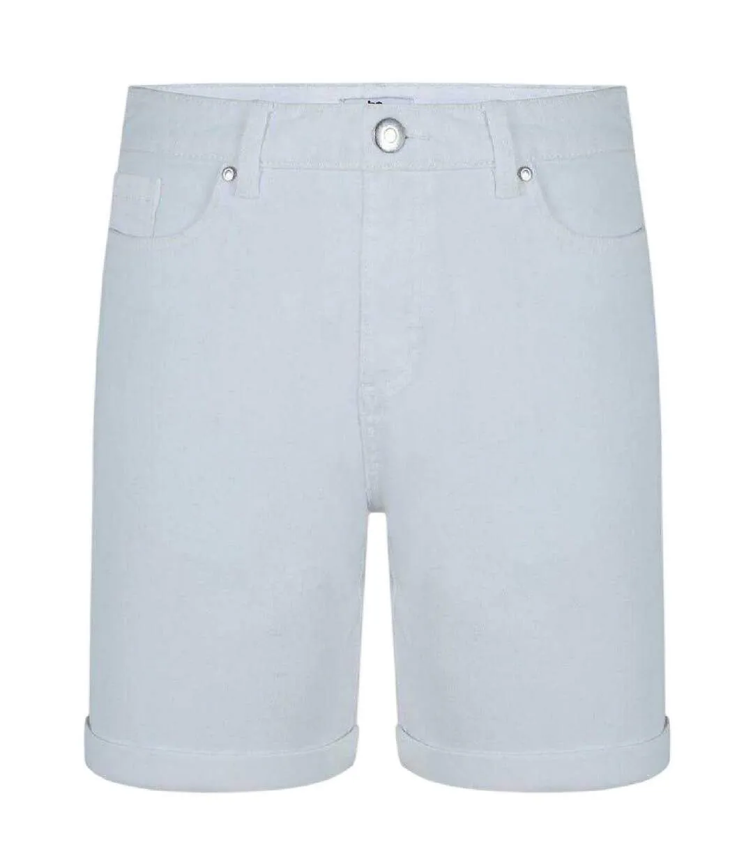 Short En Jean Femme Blanc Be You-1