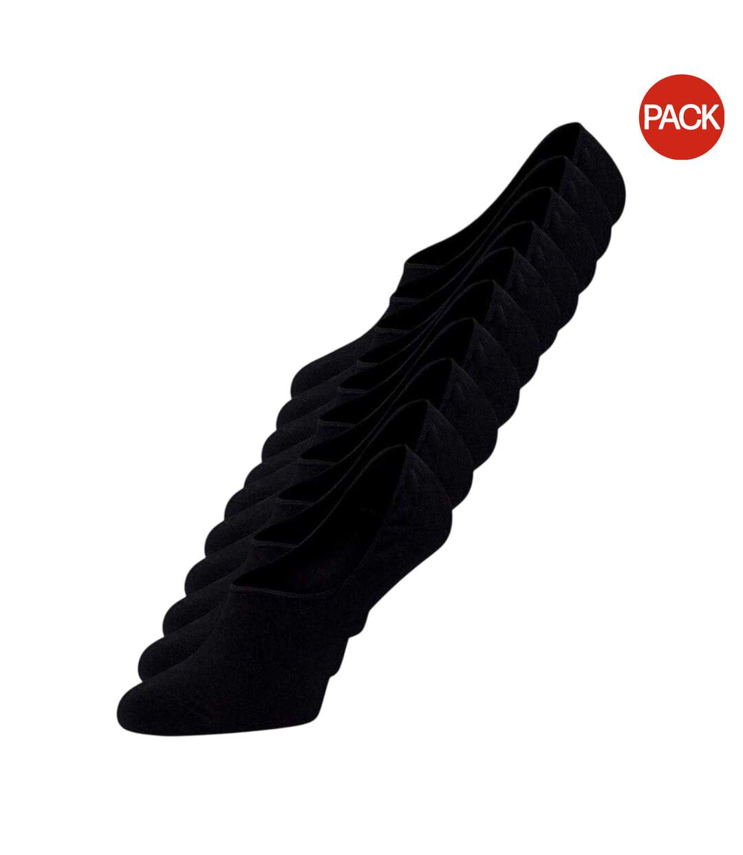 Pack Of 10  Unisex Adult Liner Socks  Black Jack And Jones-1