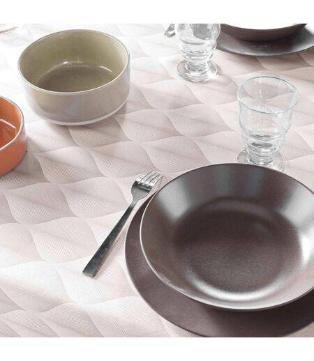 Nappe Antitache Imprimé Kalini 150x240cm Naturel