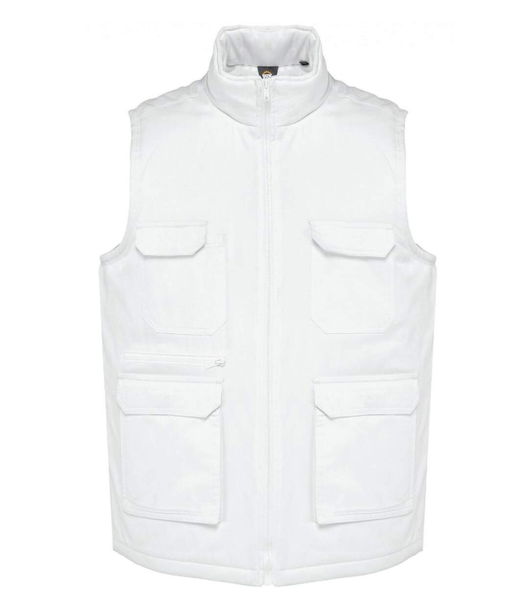 Gilet multipoches rembourré sans manches - Unisexe - WK607 - blanc