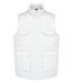 Gilet multipoches rembourré sans manches - Unisexe - WK607 - blanc