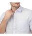 Mens Kingford Linen Short-sleeved Shirt Blue Ted Baker-3